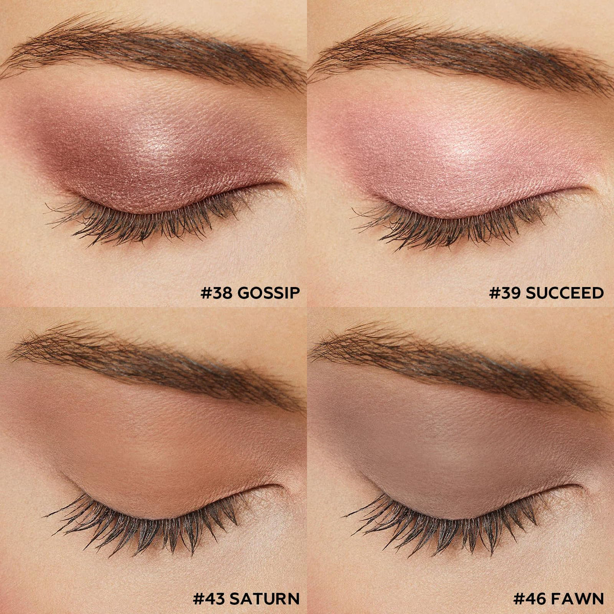 FOCALLURE pencil applied on eyelid demonstrating quick one-swipe coverage
