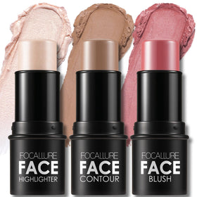 FOCALLURE front packaging showing three contour sticks and kit benefit