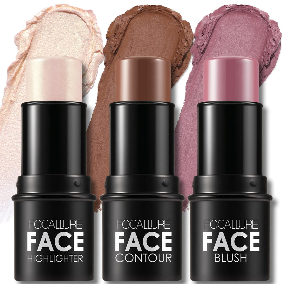 FOCALLURE front packaging showing trio sticks and easy travel convenience