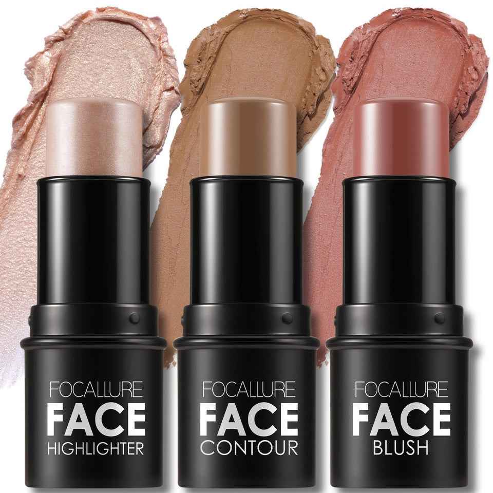 FOCALLURE front packaging showing medium shade trio and portability benefit