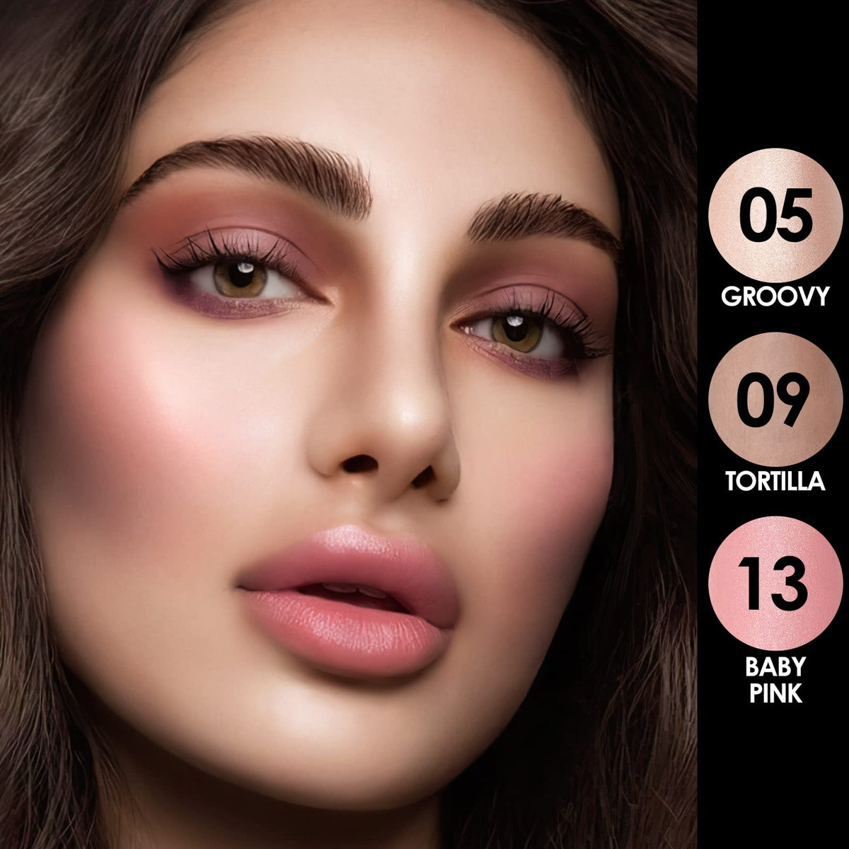 FOCALLURE creamy stick texture close-up demonstrating smooth blendability