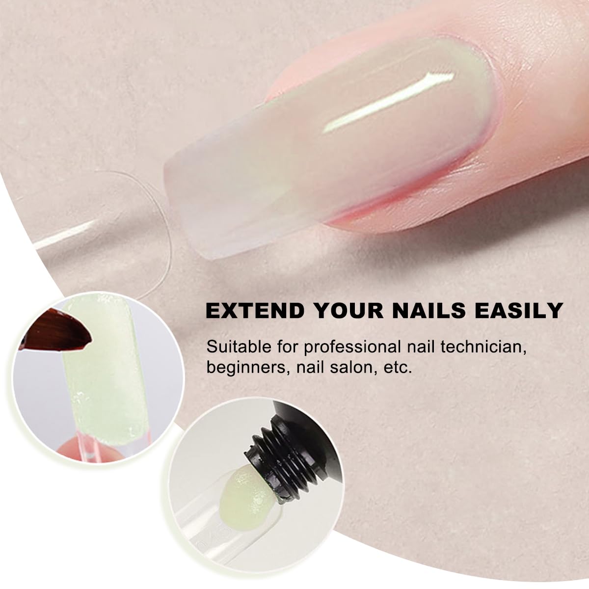 Fokostar finished manicure lifestyle shot highlighting durable glowing nails