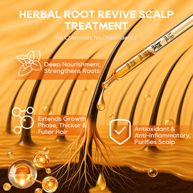 Folivive applied to scalp illustrating targeted follicle stimulation