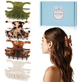 Folklyzo front view of 4-pack clips showing colors and packaging benefits