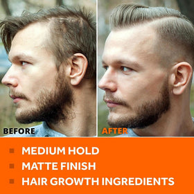 FOLLICLE BOOSTER ingredient display with biotin and oils highlighting nourishing benefit