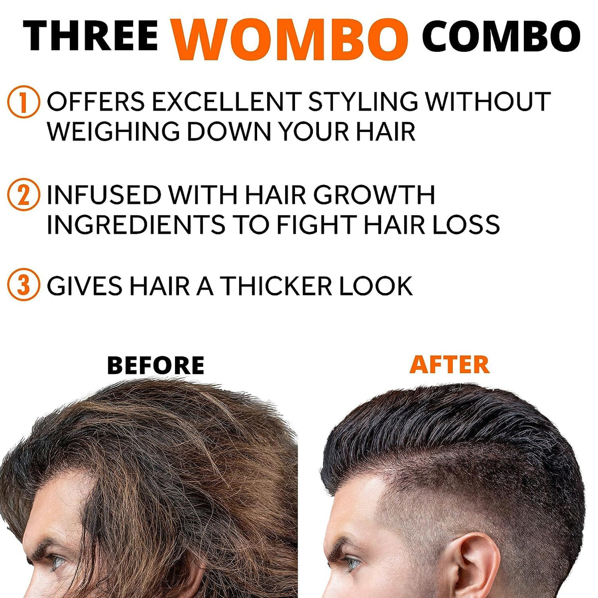 FOLLICLE BOOSTER size comparison next to comb showing travel-friendly volume