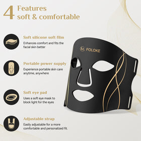 FOLOKE mask in use at night offering hands-free treatment convenience
