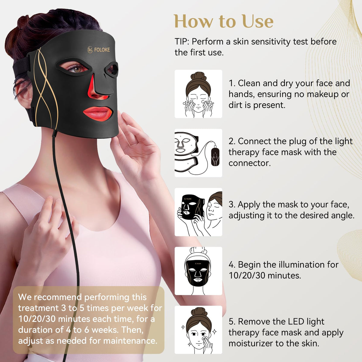 FOLOKE silicone texture detail highlighting soft comfort and secure contour