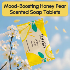 FOMIN creamy foam lather from dispenser, showing gentle cleansing and soft feel benefit