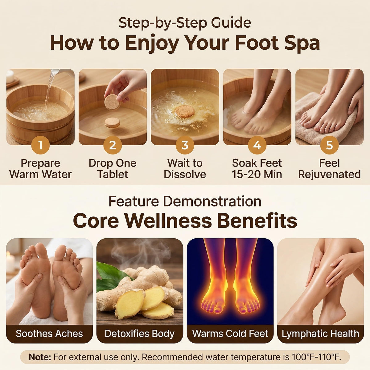 FOMIYES before and after pedicure prep showing softer skin