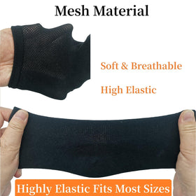 FonsBleaudy sock beside a child’s hand for scale indicating suitable kids sizes and fit