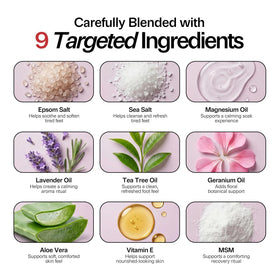 Foot Choice label detail highlighting natural ingredients and USA-made quality