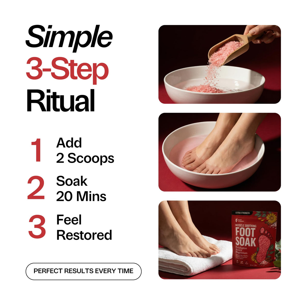 Foot Choice jar with spa towel setting evoking at-home treatment