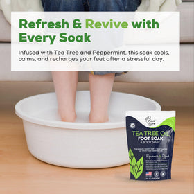FOOT CURE before and after feet showing softer skin improvement