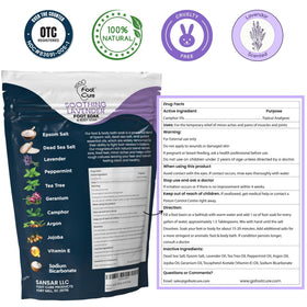 FOOT CURE pack of four arranged to show value and multi-use benefit