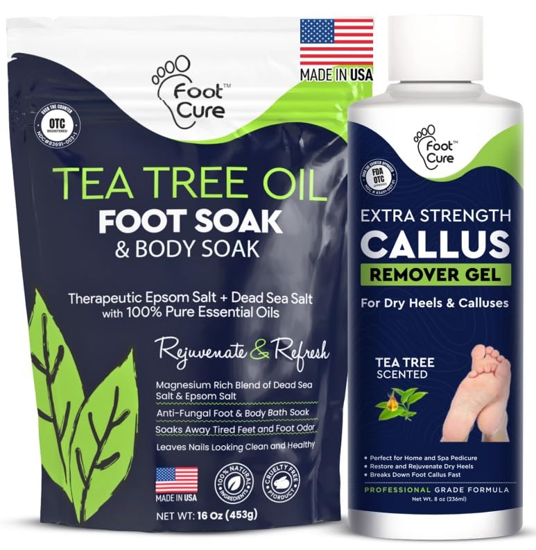 FOOT CURE front packaging showing kit contents and spa benefits