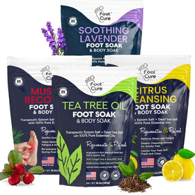 FOOT CURE front packaging showing product benefits and branding