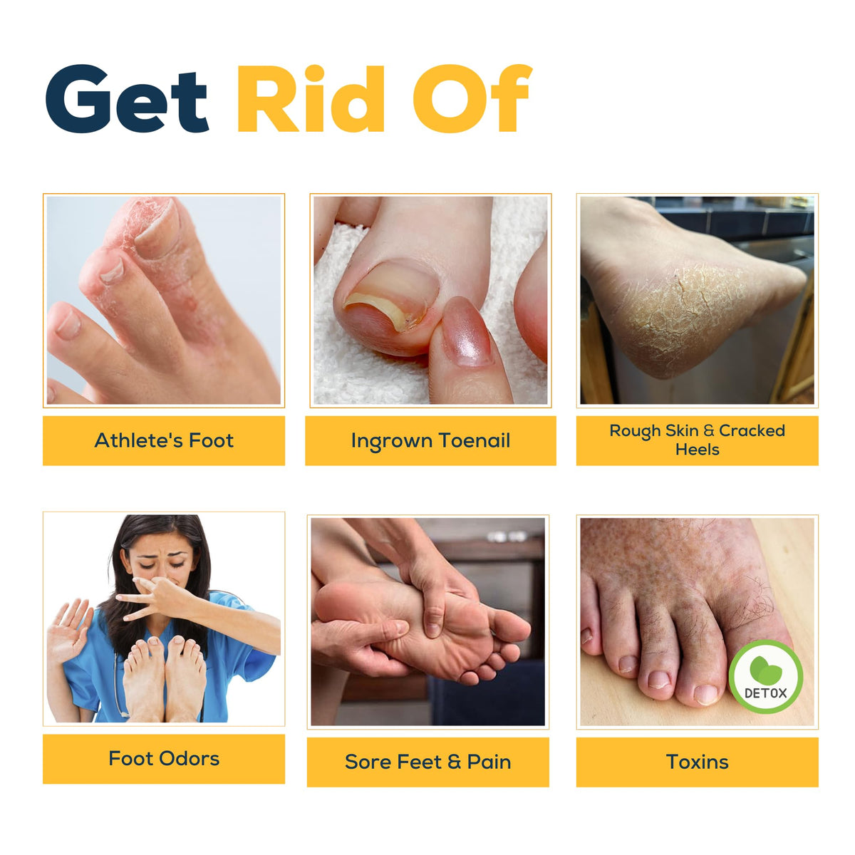 FOOT CURE label close-up listing natural ingredients and benefits