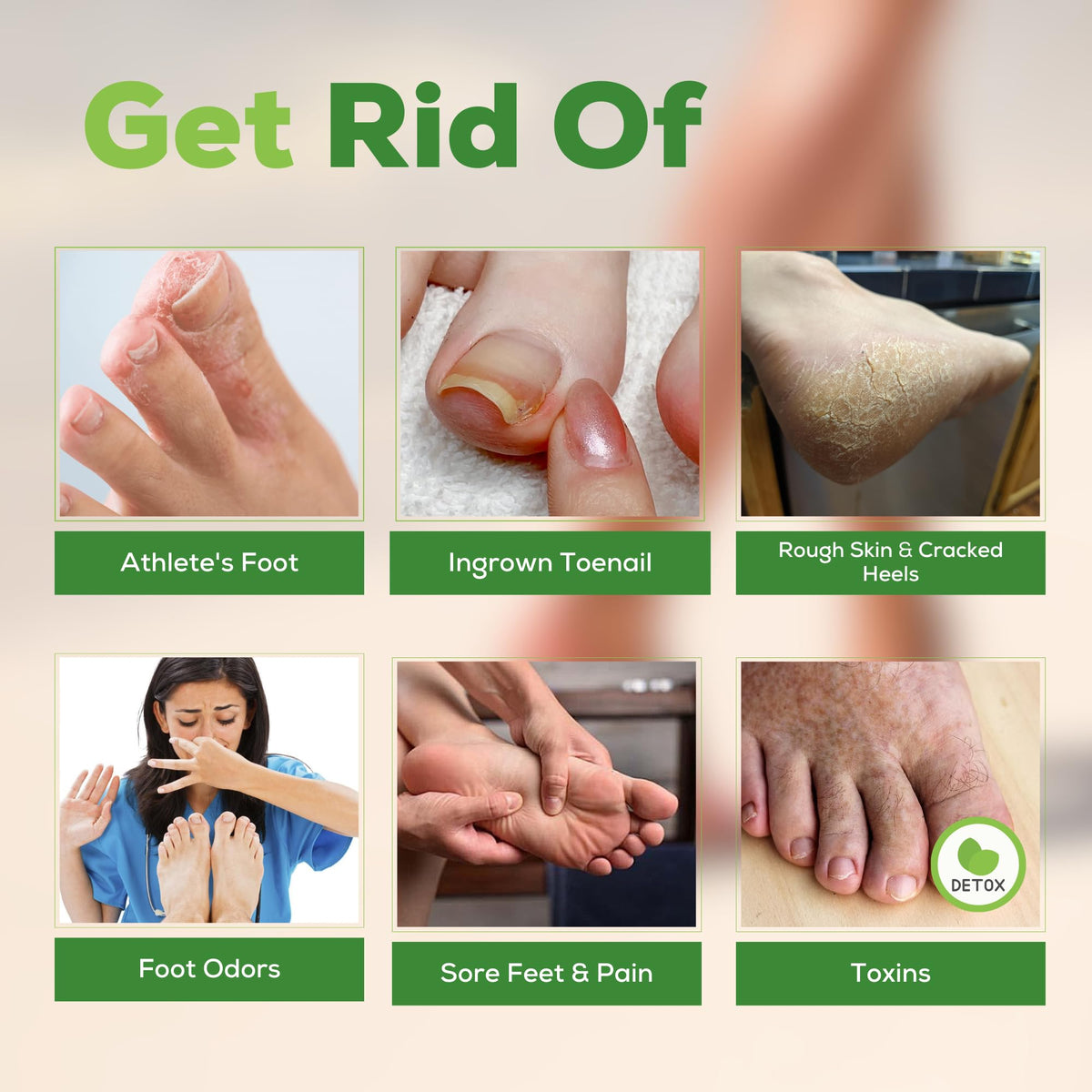 FOOT CURE pack next to hands to show real product scale