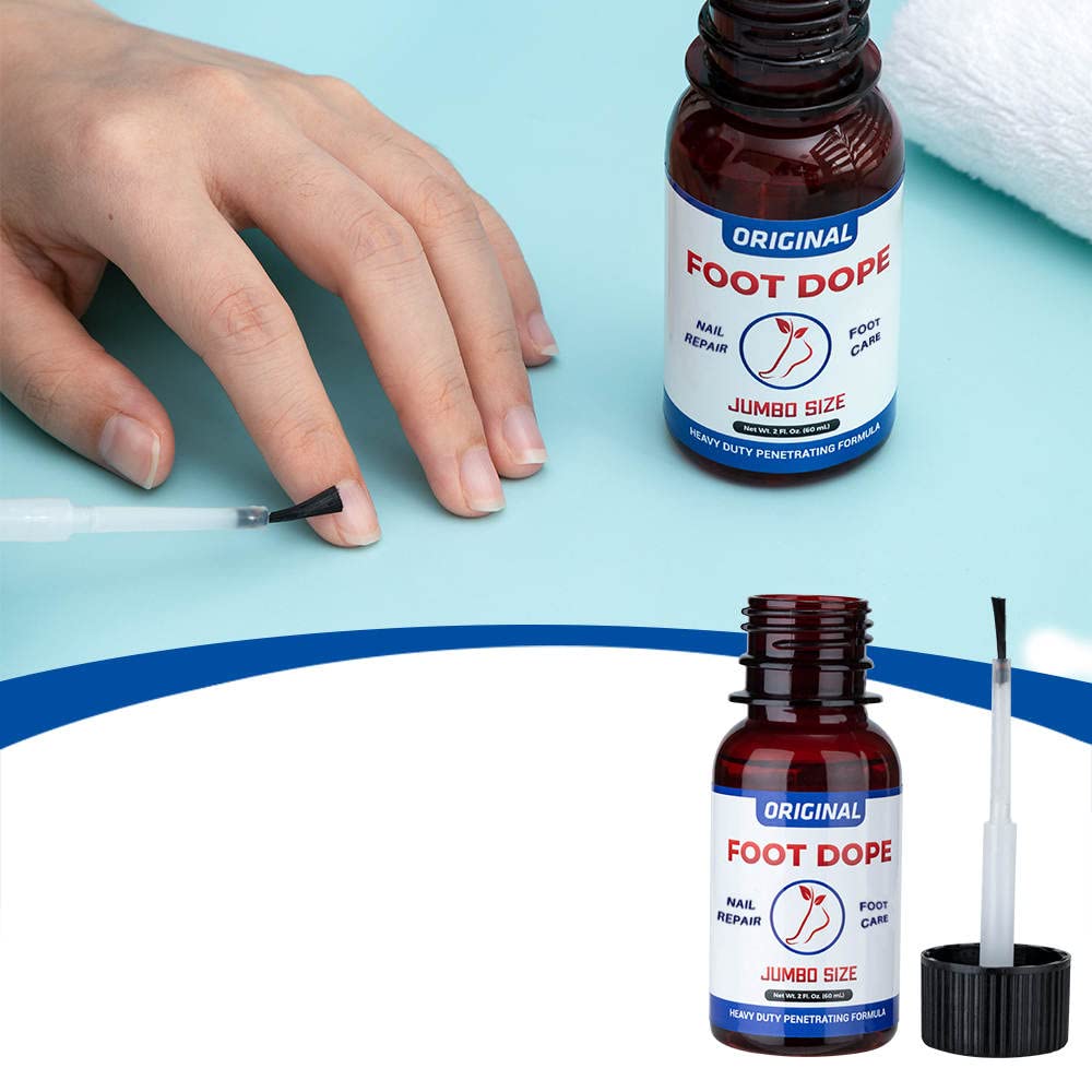 Foot Dope bottle detail with tea tree and carrier oil blend for conditioning