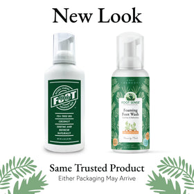 Foot Sense foam texture close-up demonstrating rich lather and gentle cleanse