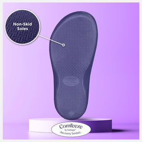 FOOTLOGIX textured outsole showing non-slip grip for safe indoor use