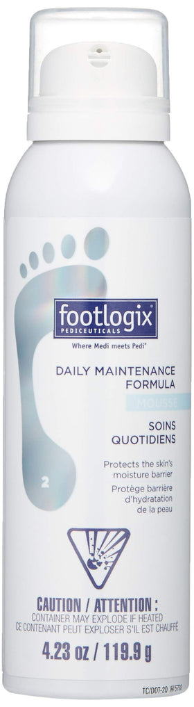 FOOTLOGIX front packaging showing product and quick benefit