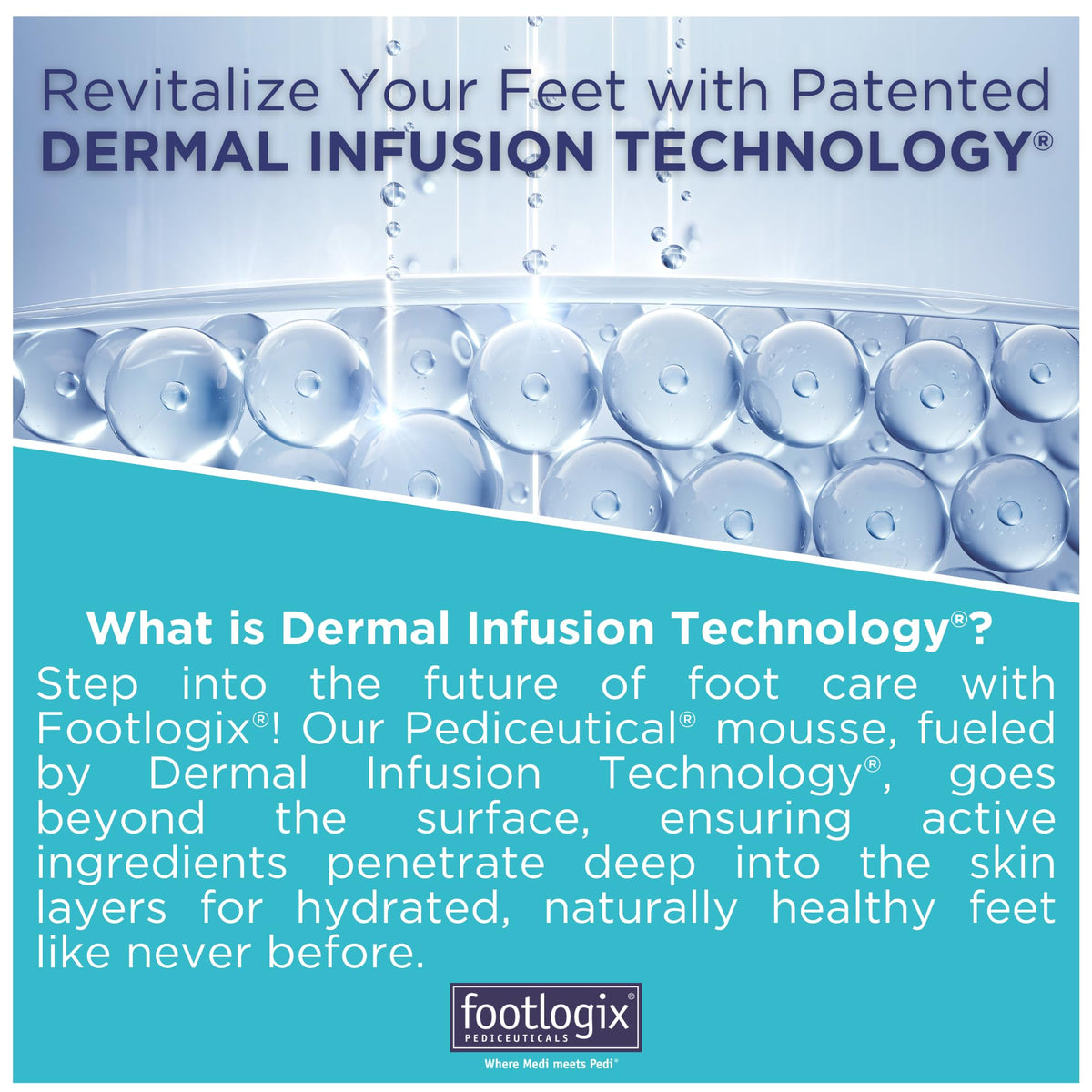 FOOTLOGIX label close-up listing key ingredients and usage tips
