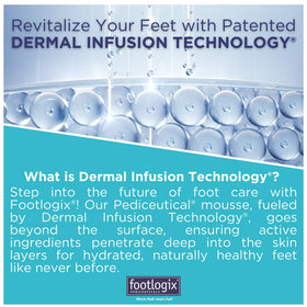 FOOTLOGIX label close-up listing key ingredients and usage tips