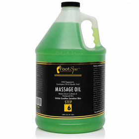 FootSpa front bottle view showing professional 128 oz packaging and clear branding