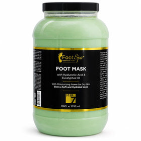 FootSpa gallon container front label showing product name and size for professional use