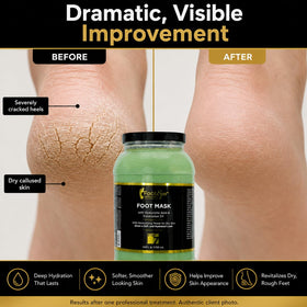 FootSpa label close-up highlighting hyaluronic acid, amino acids and sulfate-free claims