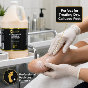 FootSpa lotion heated in a warmer illustrating safe warm-lotion use benefit