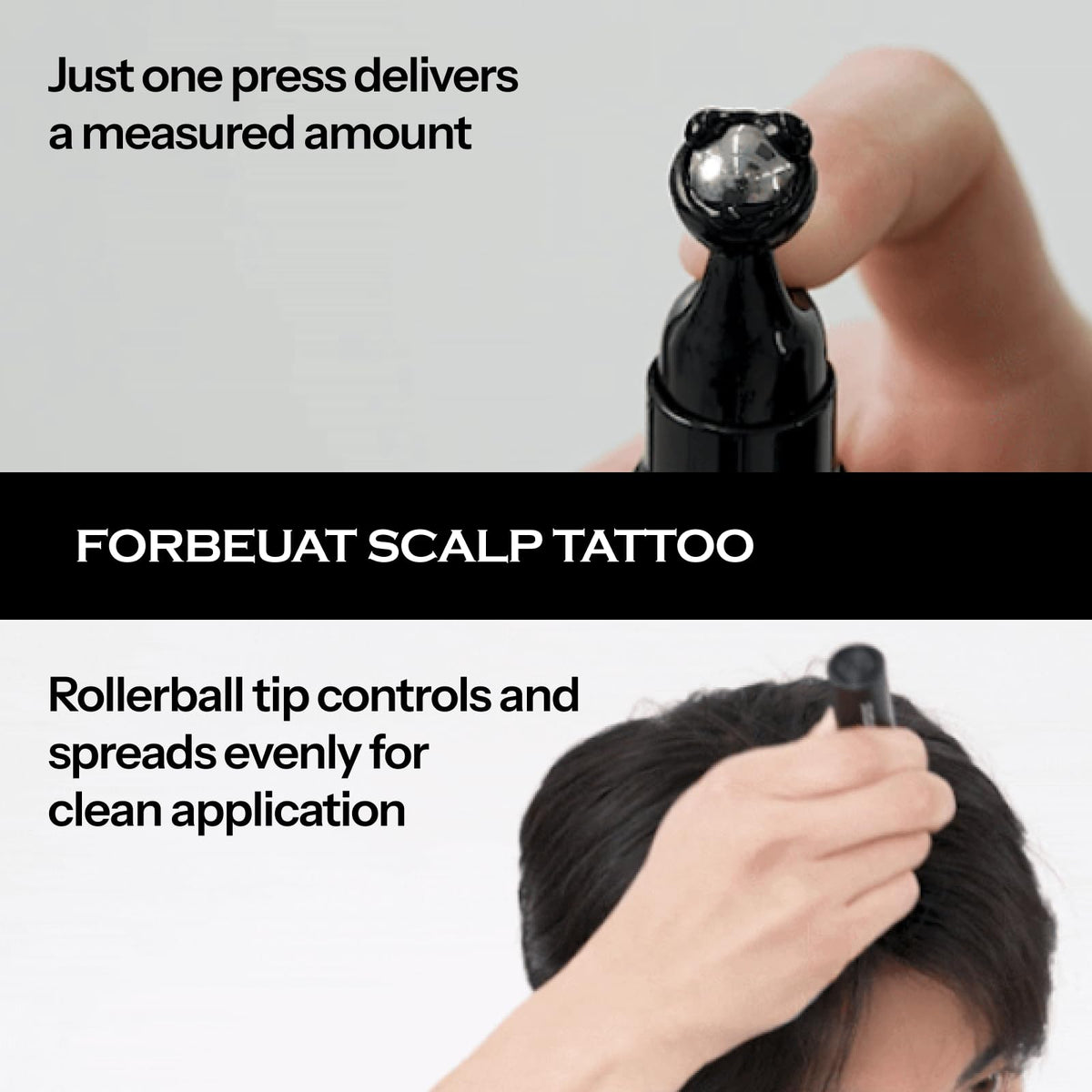 FORBEAUT label ingredients view highlighting SSR Complex(H) scalp-supporting blend