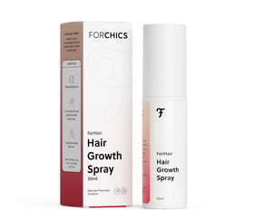 ForChics front packaging showing 50ml bottle and branding for clear product ID