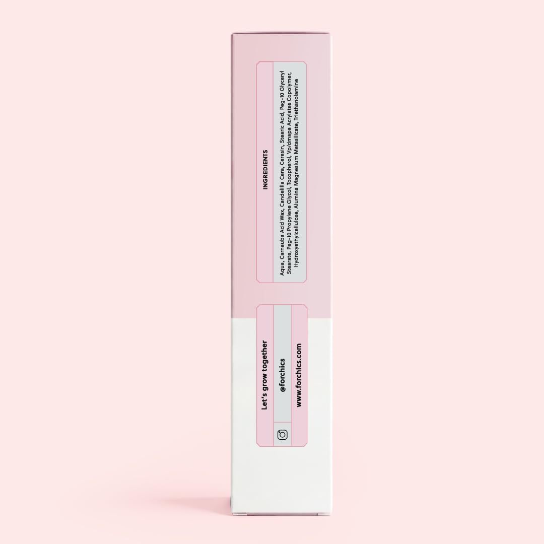 ForChics mascara inside a makeup bag lifestyle scene for everyday use