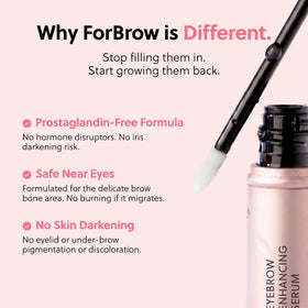 ForChics serum texture on fingertip highlighting lightweight, non-greasy finish