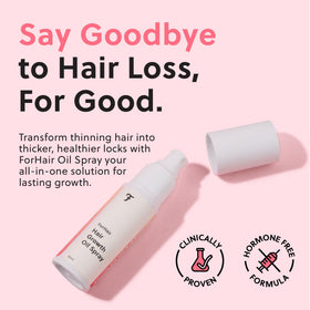 ForChics spray nozzle close-up demonstrating easy, mess-free application benefit