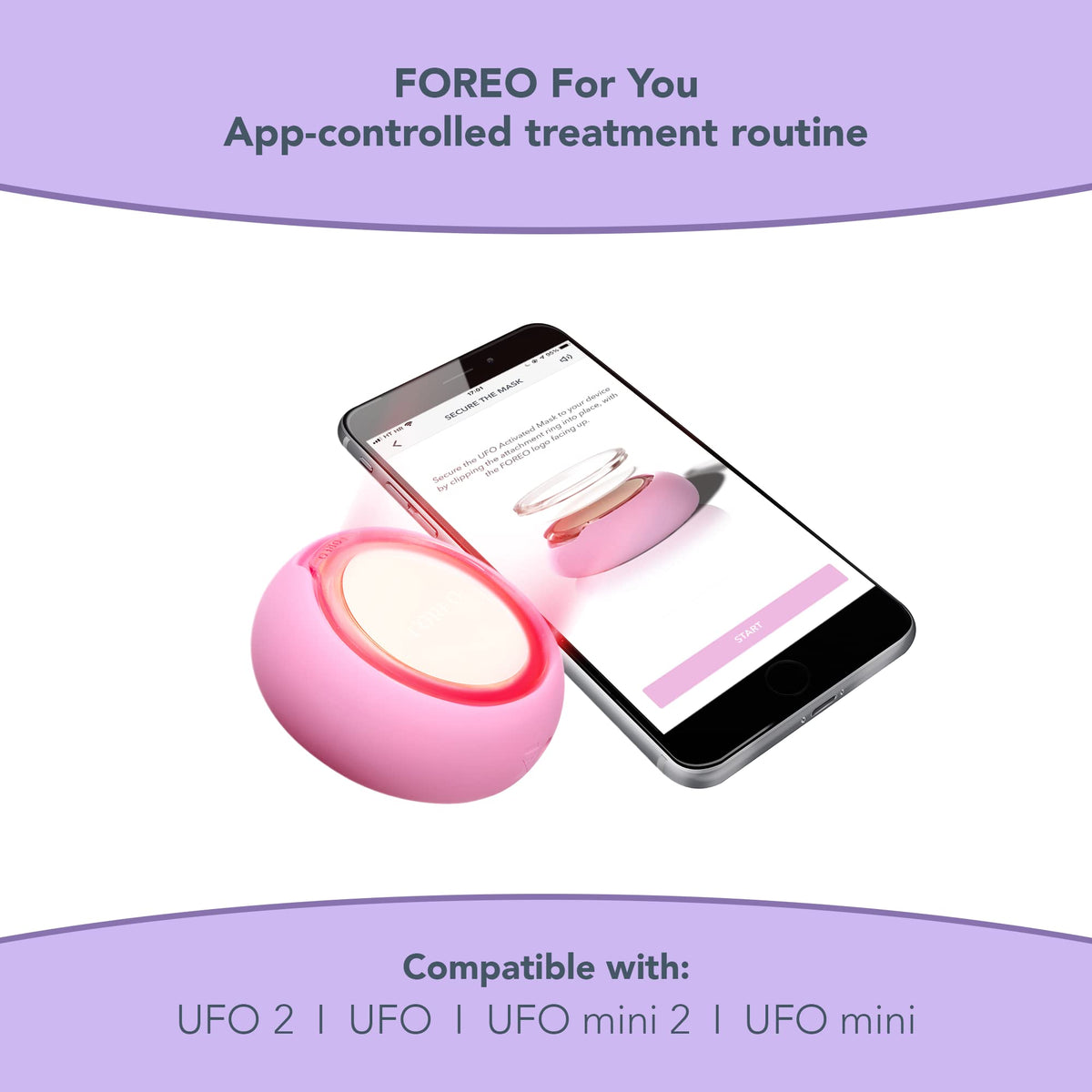FOREO single sachet beside coin showing compact travel-friendly size and portability