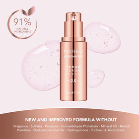 FOREO application on hand illustrating lightweight spreadability and immediate skin comfort