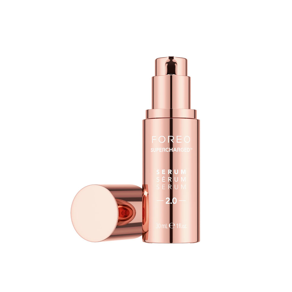 FOREO front bottle showing product label and clear branding for quick identification and trust