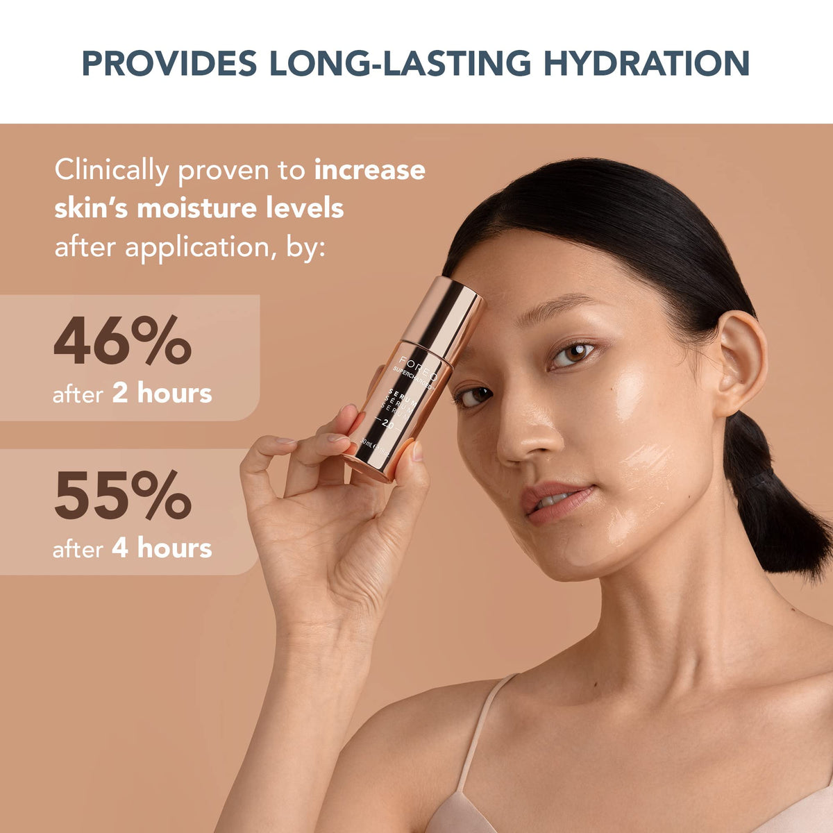 FOREO pump top close-up highlighting dispensing mechanism for precise, hygienic use