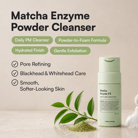 FORETDERM close-up powder texture highlighting fine consistency