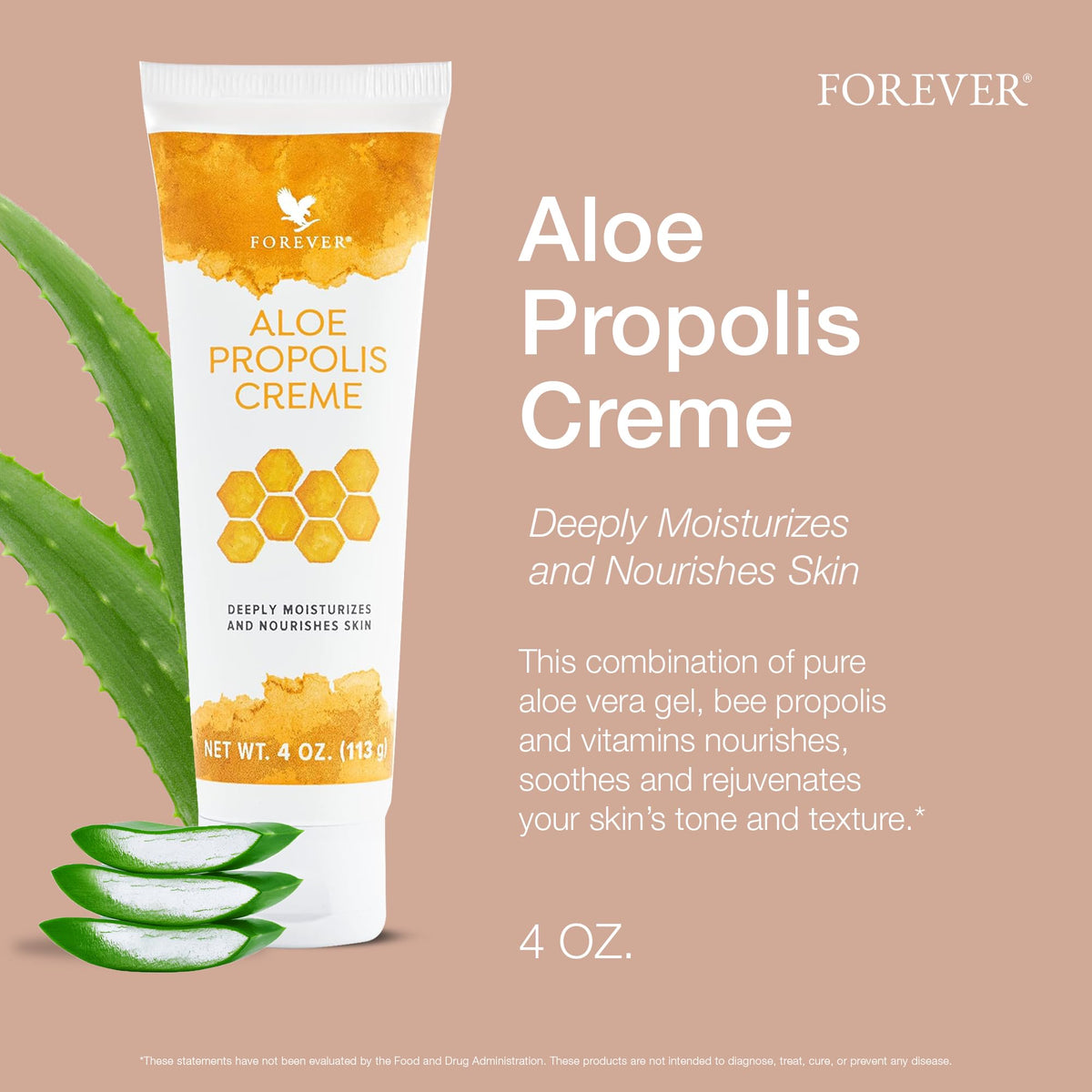 Forever Living close-up of cream texture illustrating rich hydration