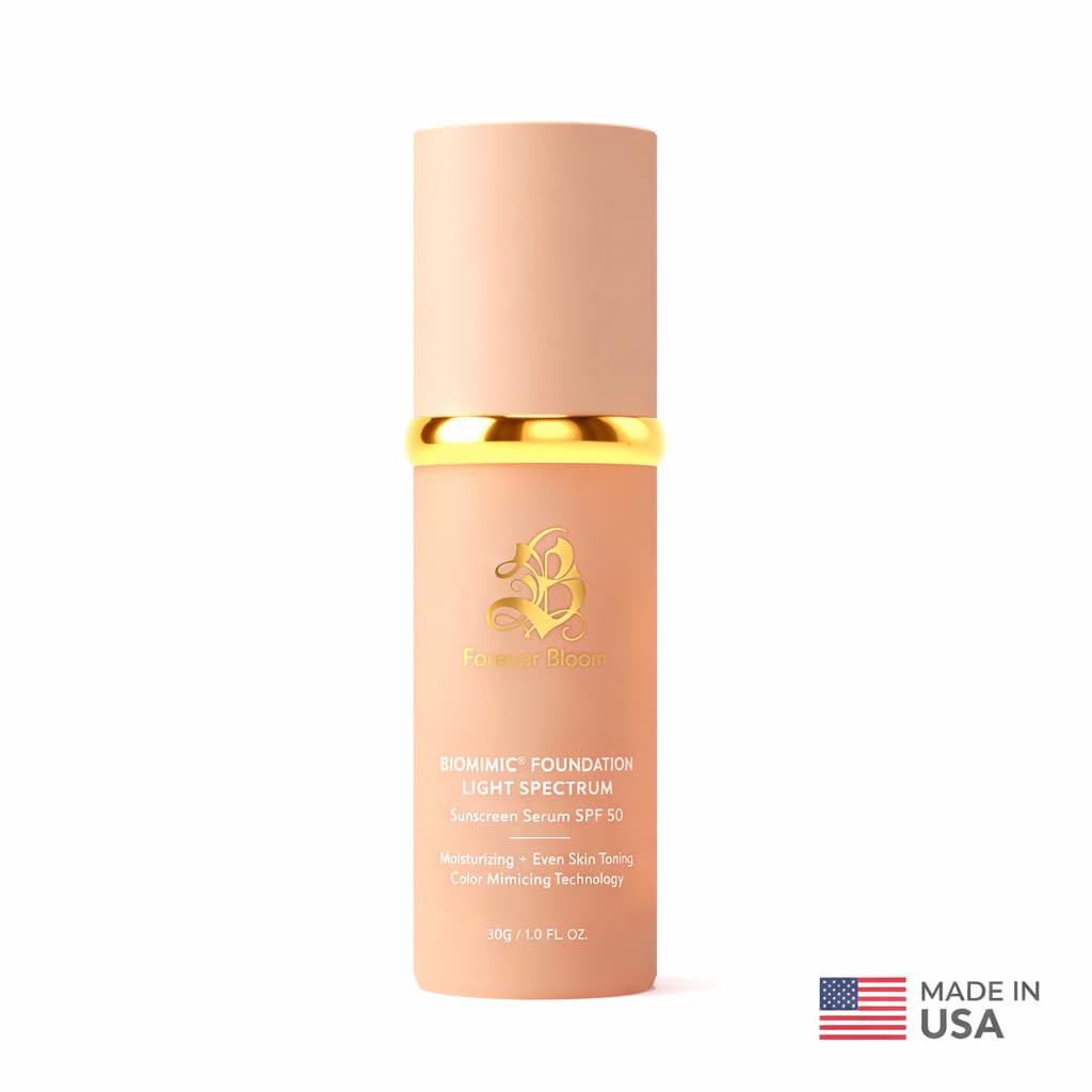 Forever Bloom bottle next to a coin showing compact travel-friendly benefit