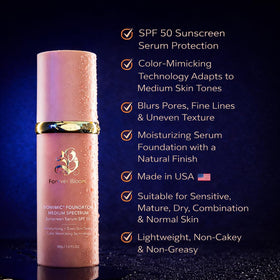 Forever Bloom texture closeup swirl highlighting smooth, fast absorption