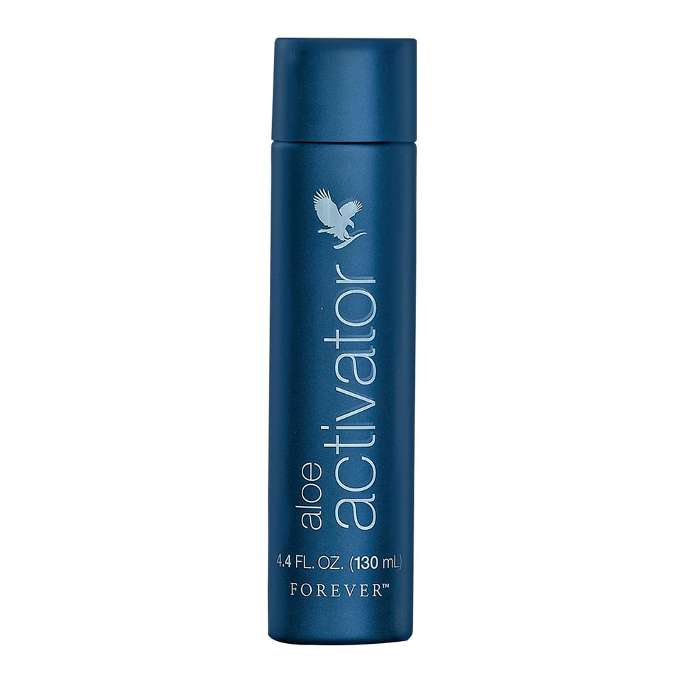 Forever Living Aloe Activator front packaging showing bottle and label benefit