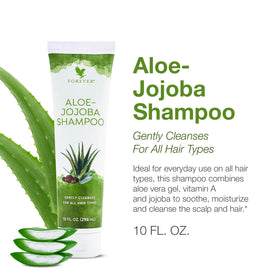 Forever Living close-up of bottle label and pump highlighting ingredient transparency and easy dispensing