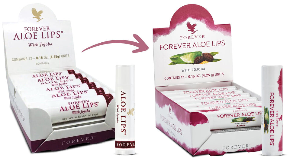 Forever Living Aloe Lips front packaging shows brand and benefits for everyday hydration