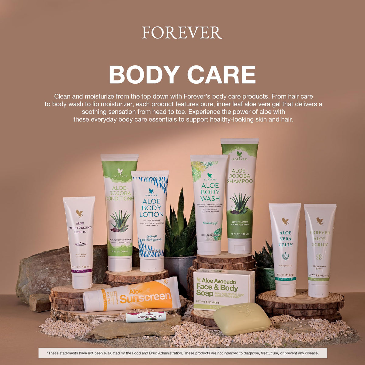 Forever Living Aloe Lips in a handbag on a desk emphasizes on-the-go lip protection